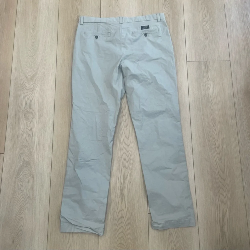 Banana Republic Men's Khaki Aiden Straight Chino Pants 36x34 Classic Preppy
